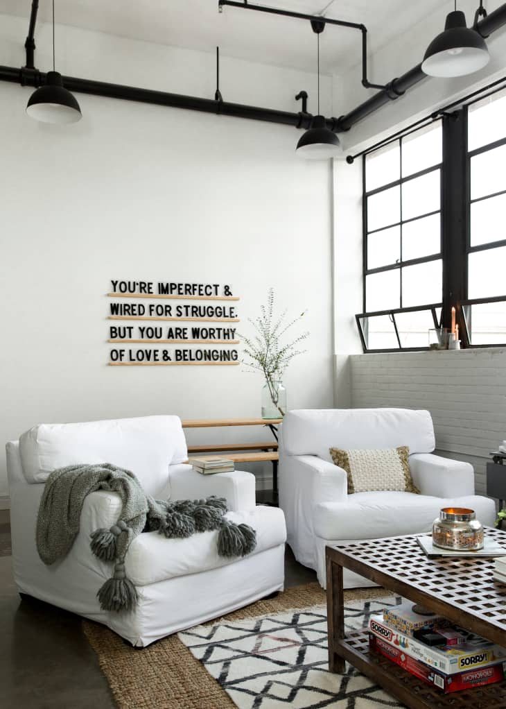 Warm Industrial Rental Apartment Photos | Apartment Therapy - Thermal Performance Industrial Apartment Renovation